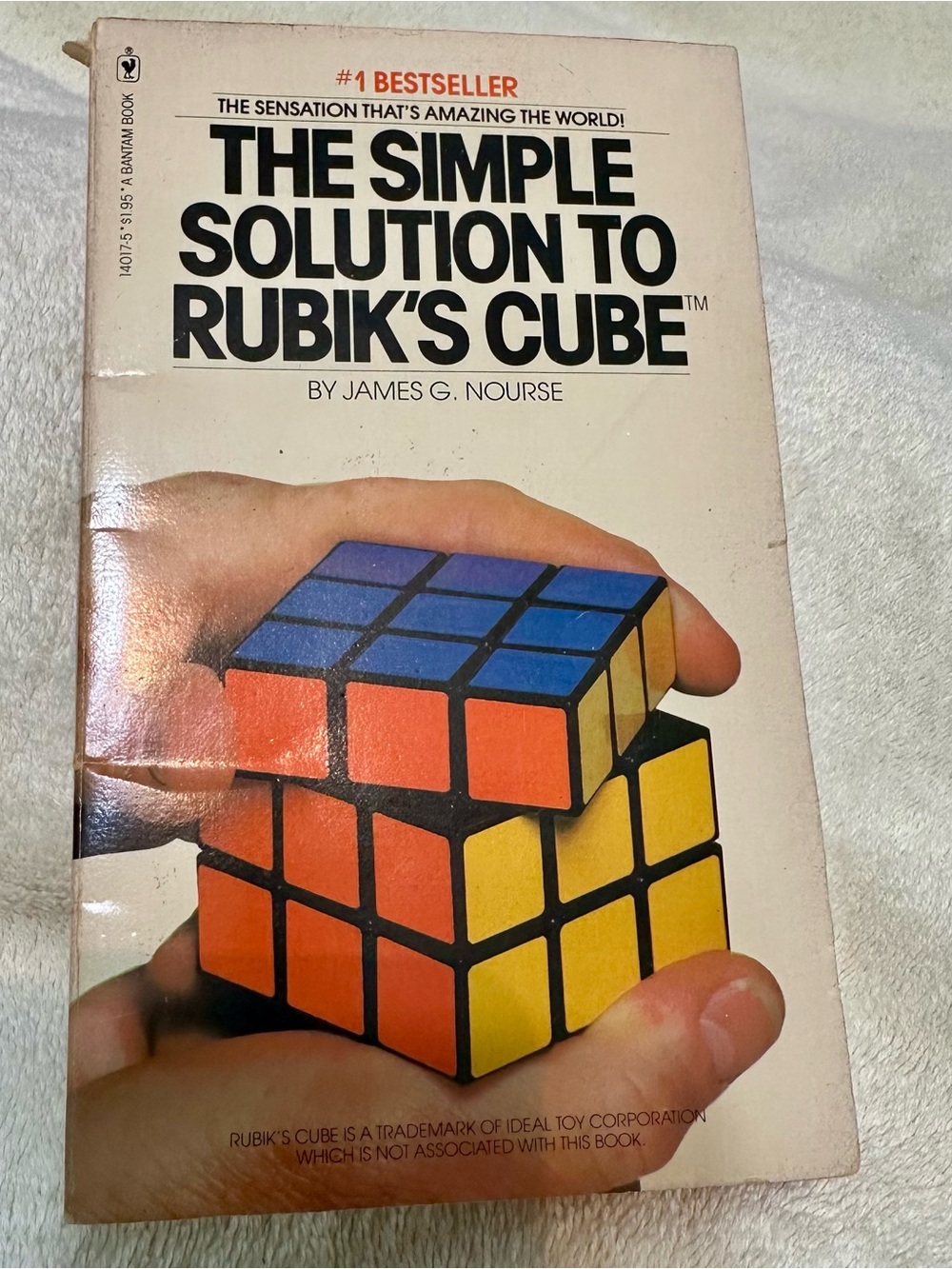 Vintage 1981 The Simple Solution to Rubiks Cube Book 80s Puzzle Guide Nourse